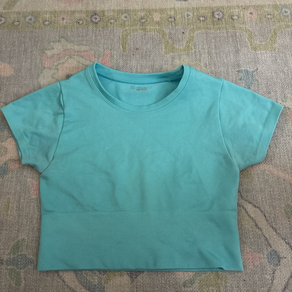 Aerie Turquoise Short Sleeve Tee